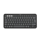 Logitech Pebble Keys 2 K380s - Tastiera - senza fili - Bluetooth LE - QWERTY - italiana - tonal graphite
